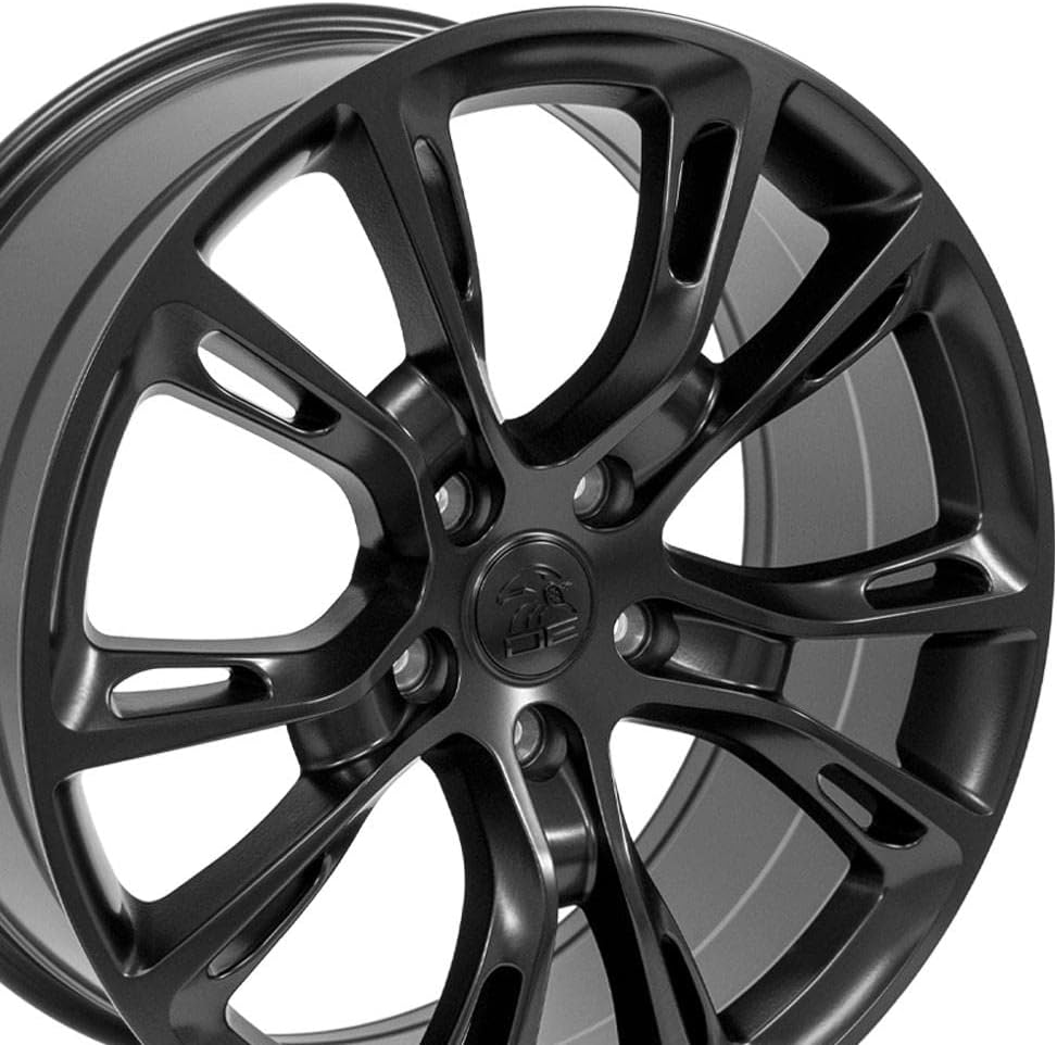 OE Wheels JP16 20 Inch Rim Fits Jeep Grand Cherokee Spider Monkey SRT8 Style 5x127 20x8.5 Satin Black - Hollander 9113 (1)