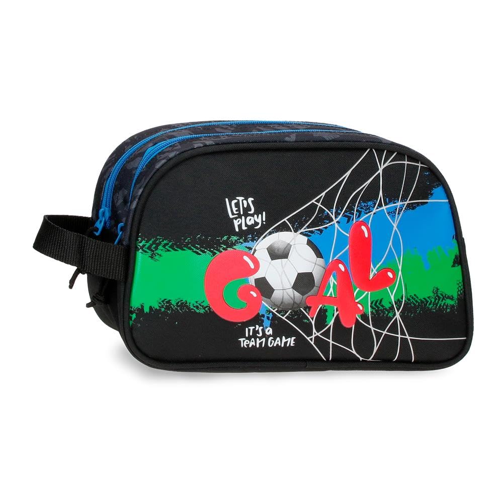 Movom Offside Adaptable Two Compartments Toiletry Bag Black 26x16x10 cm Polyester 4.16L