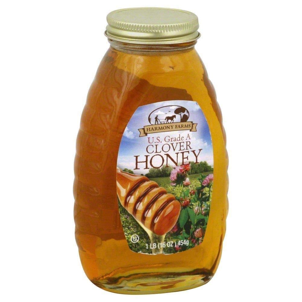 Harmony Farms Clover Honey, 16 Ounces (Pack Of 6)