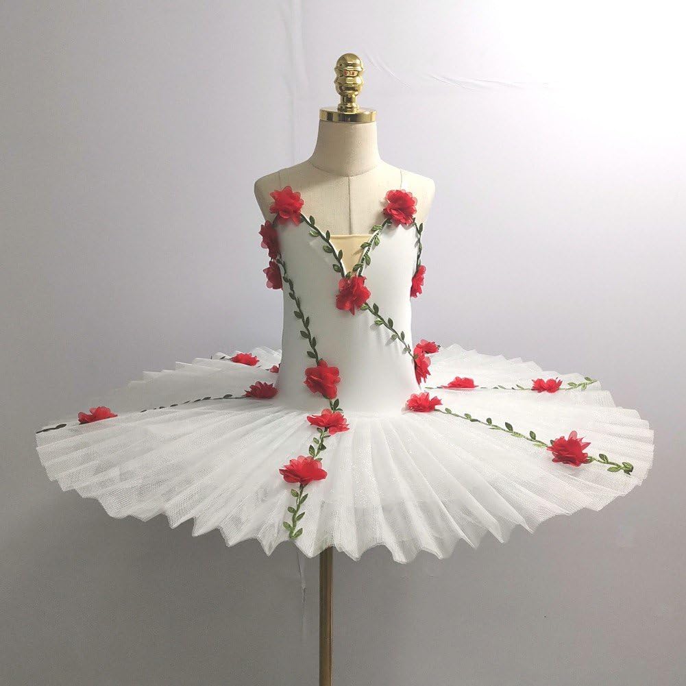 De Ballet Fleuri À Fines Bretelles, Jupe en Tulle À Plusieurs Épaisseurs pour Femme, Idéal pour Un Spectacle De Danse, Une Séance Photo Ou Une Fête sur Le Thème des Fées.