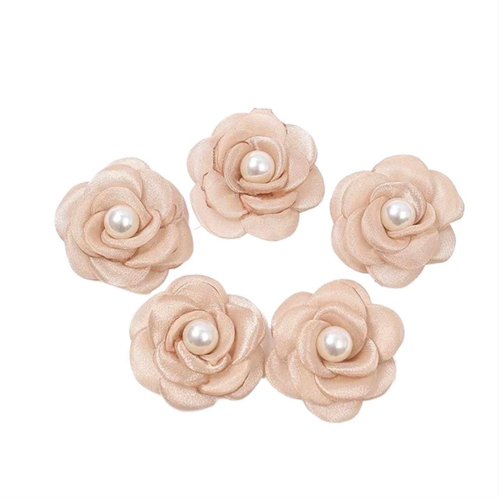 Fleur en mousseline de soie artificielle faite main pour haute couture et modisme