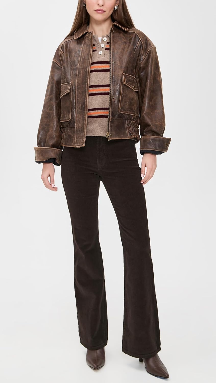 DL1961 Women's Bridget Bootcut High Rise Instasculpt Corduroy Pants - Image 5