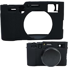PCTC Silicone Case for Fuji X100 VI Camera,Accessories Compatible for Fuji X100 VI, Anti-Scratch Case for Fujifilm X100VI CameraBlack