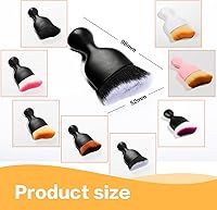 Vista 6 de ESEWALAS - Herramienta de limpieza para parabrisas de automóvil, cepillo de limpieza de cerdas suaves, cepillo de detalles automáticos, cepillo