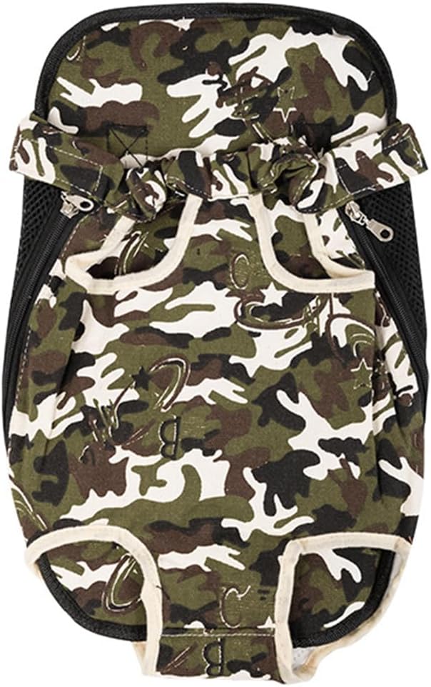 Front Cat Dog Backpack Travel Bag Sling Carrier Portable Outdoor Lightweight and Soft Comfortable Puppy Kitty Rabbit Double-Sided Pouch Shoulder Carry Tote Handbag Cream Large