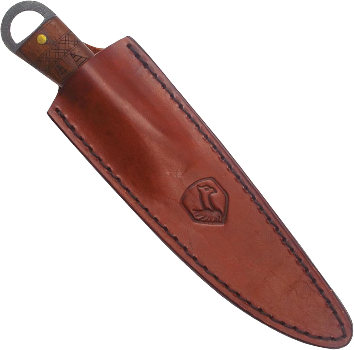 Condor Tool & Knife Lost Roman Fixed Blade Knife - 1075 High Carbon Steel - Hand Crafted Welted Leather Sheath - Walnut Handle - 4.9 Inches Blade - 3mm Thick - 7.3 Ounce