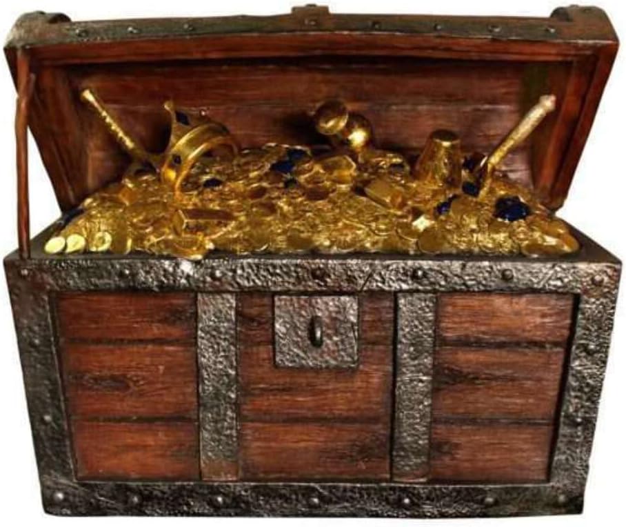 Treasure Chest Statue Pirate Prop Resin Decor Amazon.ca Home