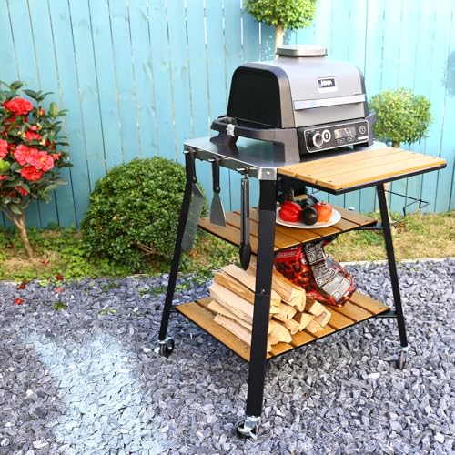 Image of Pizza Oven Stand with Wheels, for Ninja Woodfire