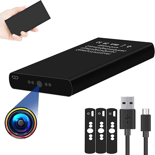 Cámara oculta Power Bank Cámara espía, cámara de seguridad portátil de 10000 mAh, cámara de seguridad portátil de 1080 P, cámara de niñera con