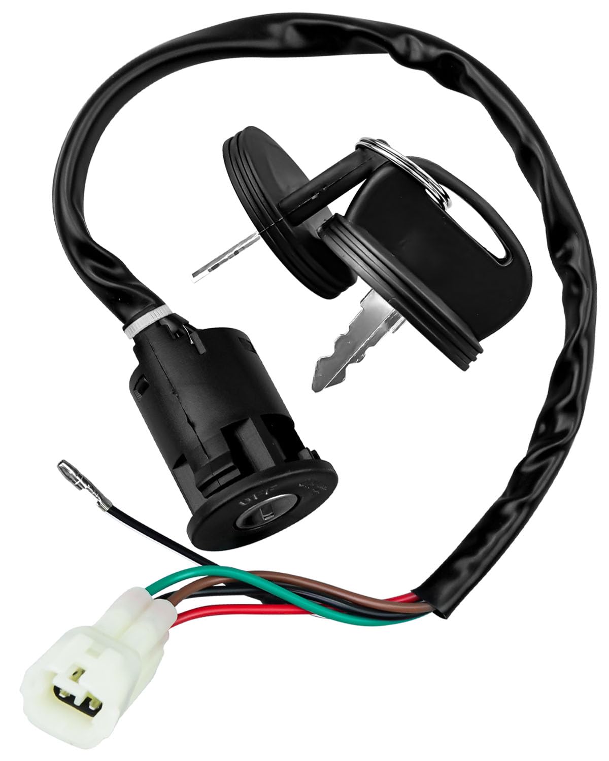TIKSCIENCE Ignition Key Switch Lock Compatible with Kymco ATV MXU 50 150 LB30AA Arctic Cat Utility 150 2x4 2009-2019 Replace 35010-LCA4-90A 35010-LCA4