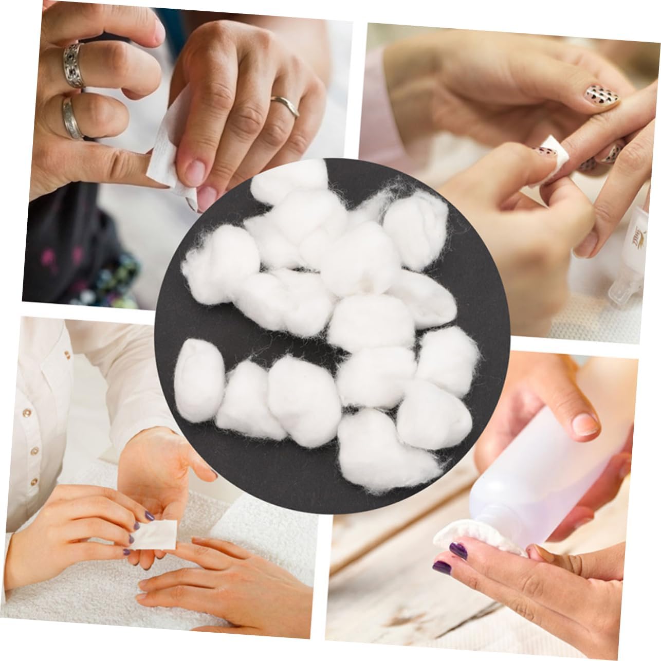 Nail Polish Removal Cotton Balls 3 Bags White Cotton
