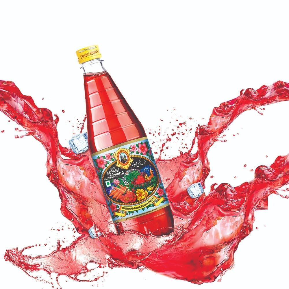 Hamdard Dawakhana Roohafza Sharbat - 750ml Bottle-image-2