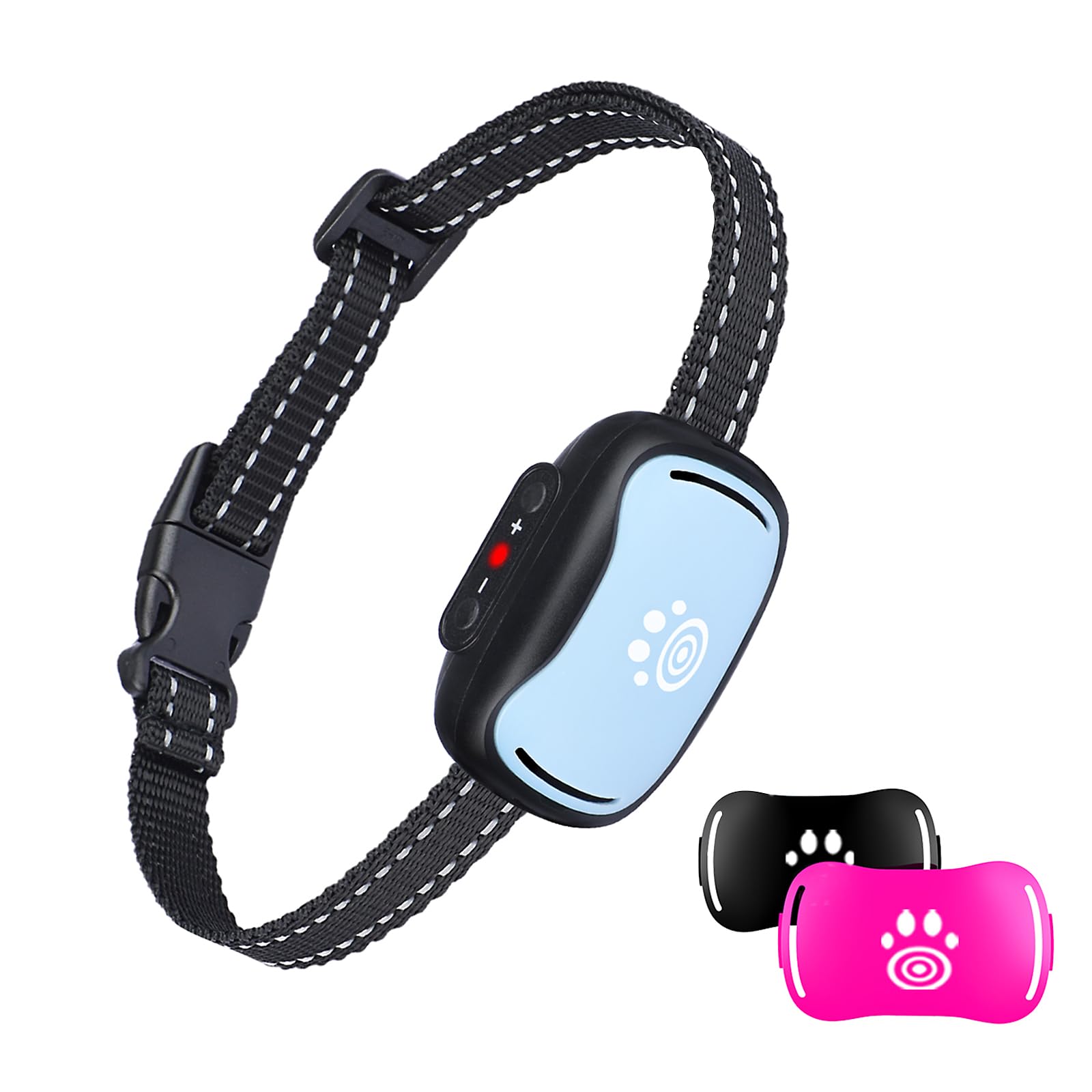 PcEoTllar Bark Collar for Small Dogs, Humane Anti Barking Dog Collars No Shock Adjsutable for Stop Barking Device with 7 Levels Adjustable Vibration & Beep Modes