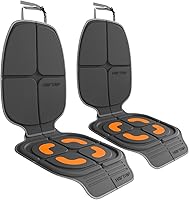 Vista 12 de HEYTRIP Protector de asiento de automóvil, orientado hacia atrás/hacia adelante, para niños de 0 a 12 años, impermeable, fácil de limpiar