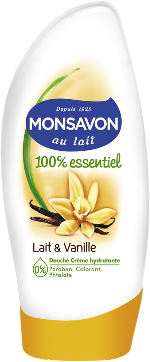 Monsavon Shower Gel 100% Essential Milk and Vanilla 250 ml