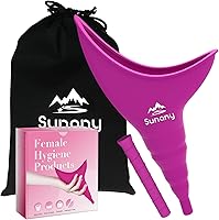 Vista 1 de Female Urination Device, Reusable Female Urinal Silicone Women Pee Funnel Allows Women to Pee Standing Up, The Perfect Companion for