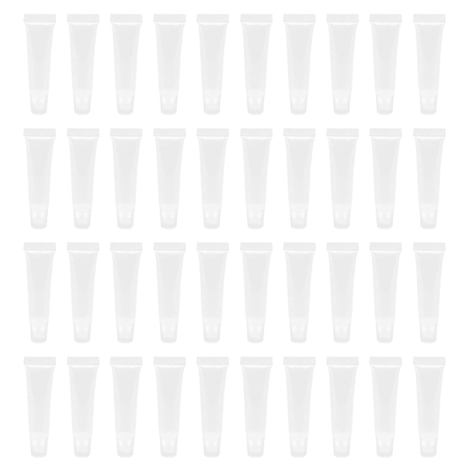 FOMIYES 1Pc Clear Lip Gloss Squeeze Containers Empty Lip Balm Tube Refillable Squeeze Tubes for Women Travel Girls