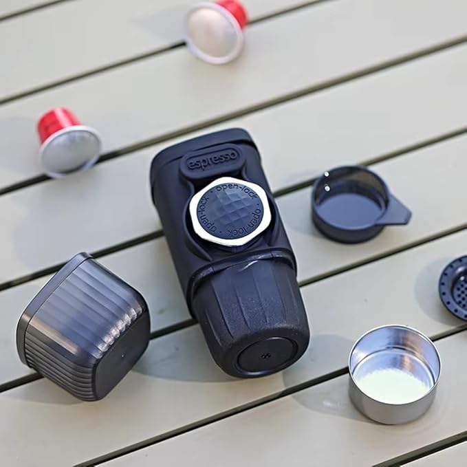 Cafetera Portátil Manual de Cápsulas y Molido con 15 Bar de Presión miniatura 6