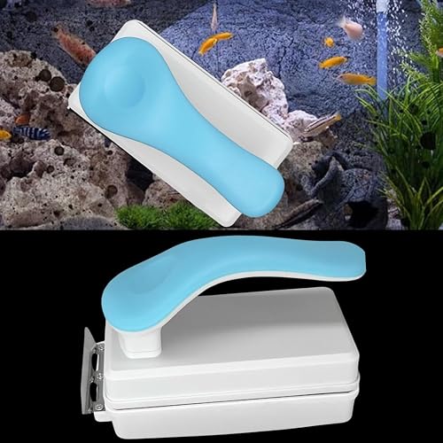 Fish Tank Floating Magnetic Cleaner Brush Aquarium Glass Algae Scrubber Cleaner Brush Tool with Blade (WH-015 S)