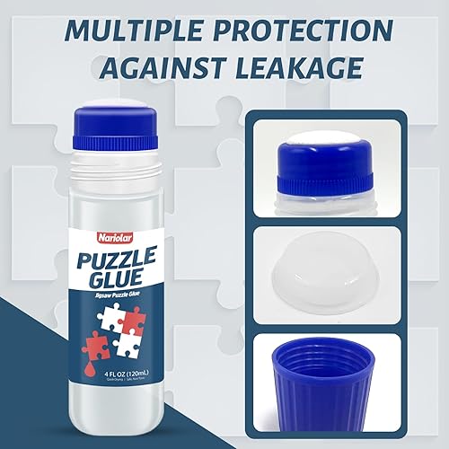 Miniatura 7 de Pegamento para rompecabezas transparente de 8 onzas líquidas con aplicador, pegamento para rompecabezas para 100030006000 piezas, rompecabezas de