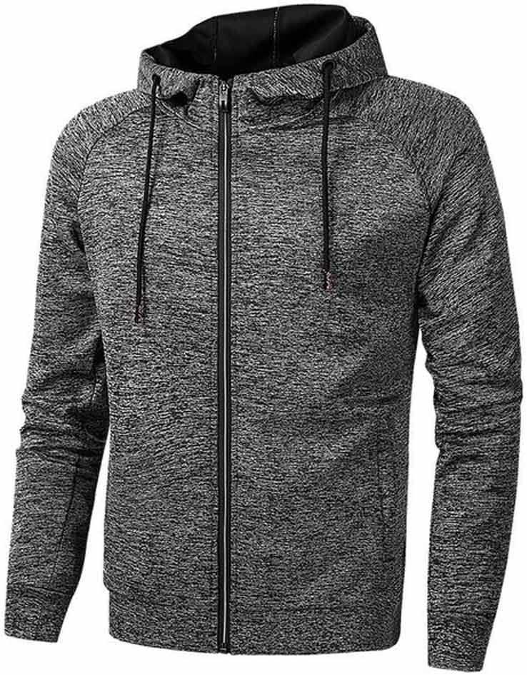 Men's Hooded Jacket, Men's Hooded Zipper Jacket, Spring and Autumn Sportswear, Plus Size(XXXXXXXL Code)