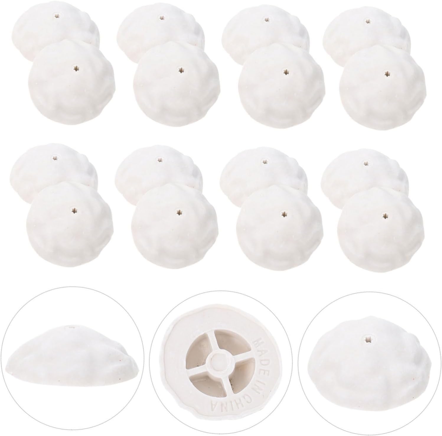 NOLITOY 40pcs Xmas Tree Adorn Bases Craft Accessory for Tabletop Decor Resin Christmas Tree Embellishments for and Decorations
