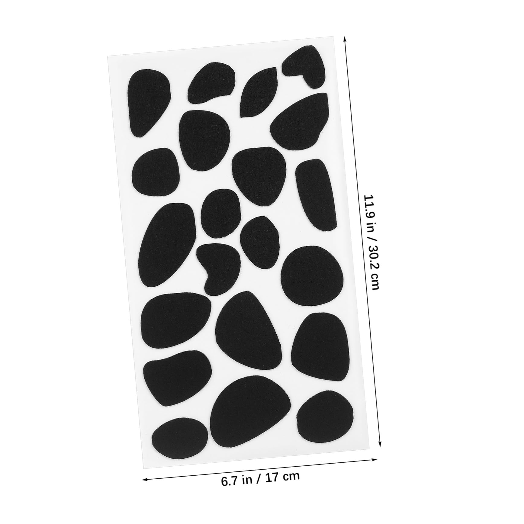 ERINGOGO 6 Sheets Self Adhesive Felt Dots Adhesive Felt Pads for Clothing Crafting Projects Convenient Application for Embellishing Shirts Jeans More