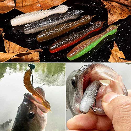 Xfishman-Ned-Rig-Jig-Heads-Baits-Kit-Finesse-Worms-For-Small-Mouth-Bass-Fishing Stick Baits Floating Soft Plastic Fishing Lures Kit #TOP5