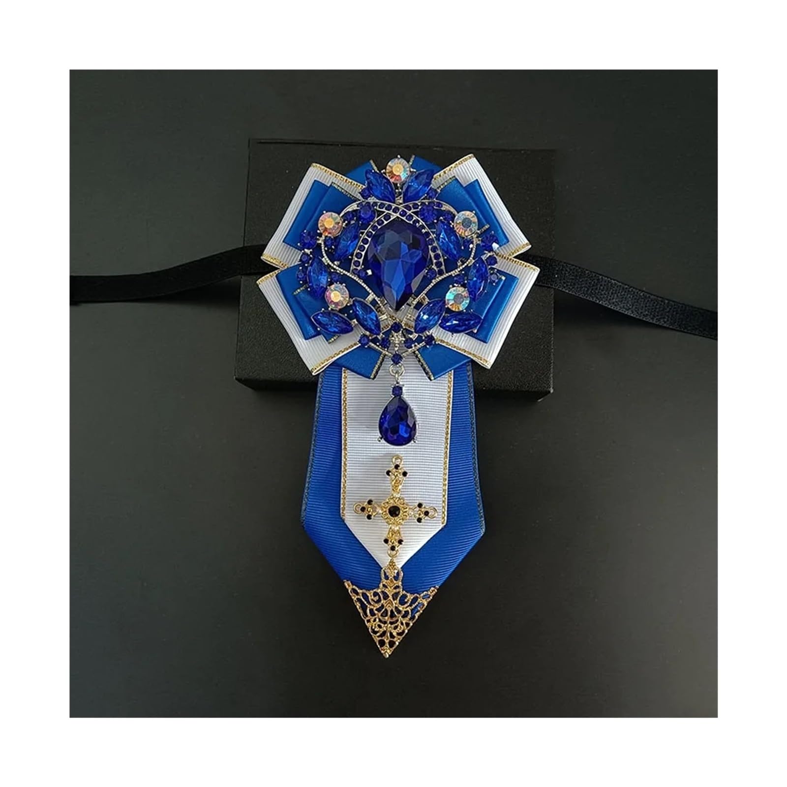 Pajaritas Hombre Pajarita de Boda for Hombre, joyería, Collar de Banquete de Negocios, Pajaritas de Diamantes de imitación con Flores(Color15)