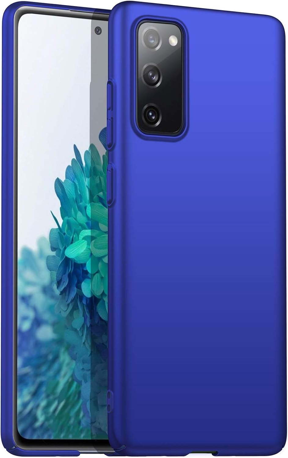 ORNARTO Case for Samsung S20 FE 5G,Thin Premium Hard Plastic Matte Finish Anti-Scratch Cover Cases for Samsung Galaxy S20 FE 5G(2020) 6.5" Blue