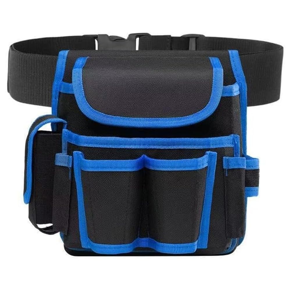 Jnchdghwa As Shown Portable Wear- Thickened Oxford Cloth Electrician/Woodworker Waist Bag Multi-Functional Design