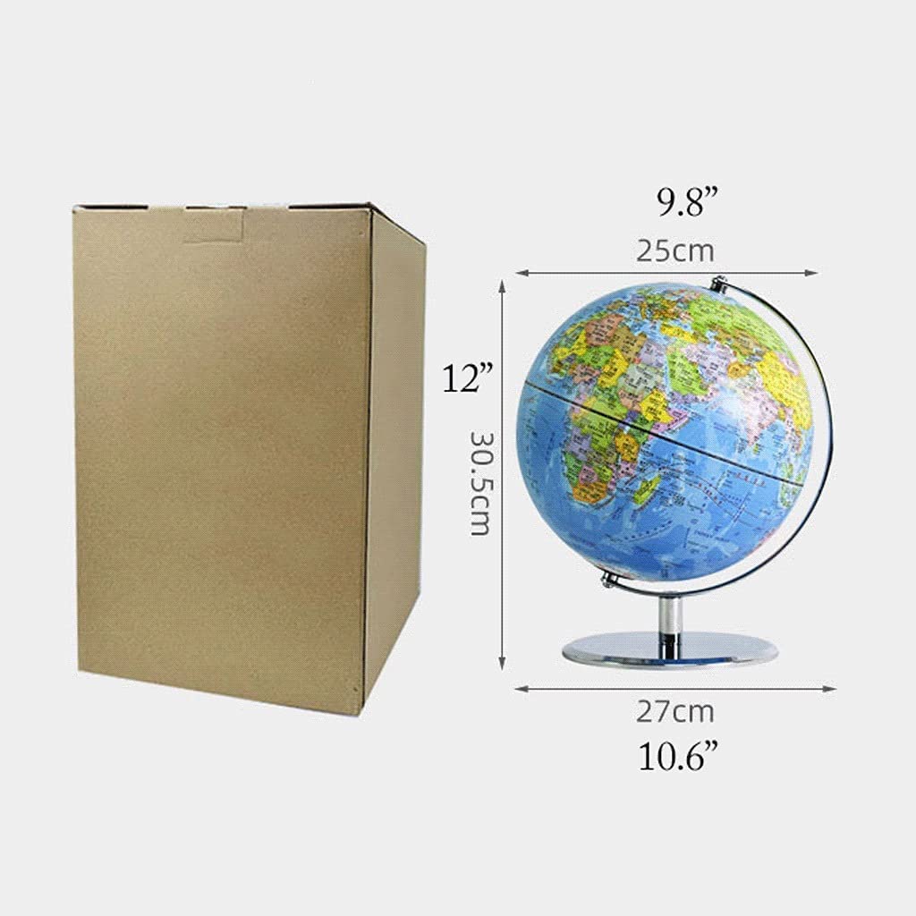 HRTC globus Geprägte interaktive Weltkugel Beleuchtung Nachtlicht 3 in 1 interaktiver pädagogischer Erdkugel mit Standkugel 10 Zoll Praktisches Lehrbuch