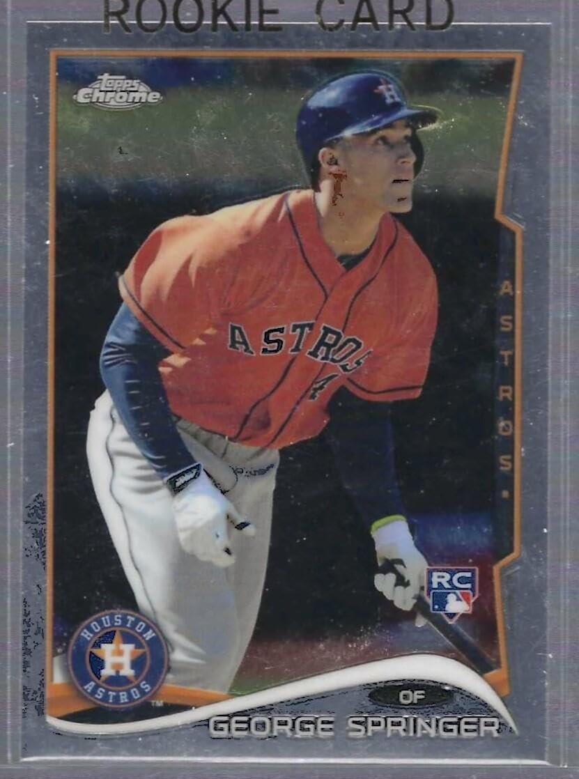 George Springer 2014 Topps Chrome Base Rookie Rc #mb-4 - Baseball Slabbed Rookie Cards