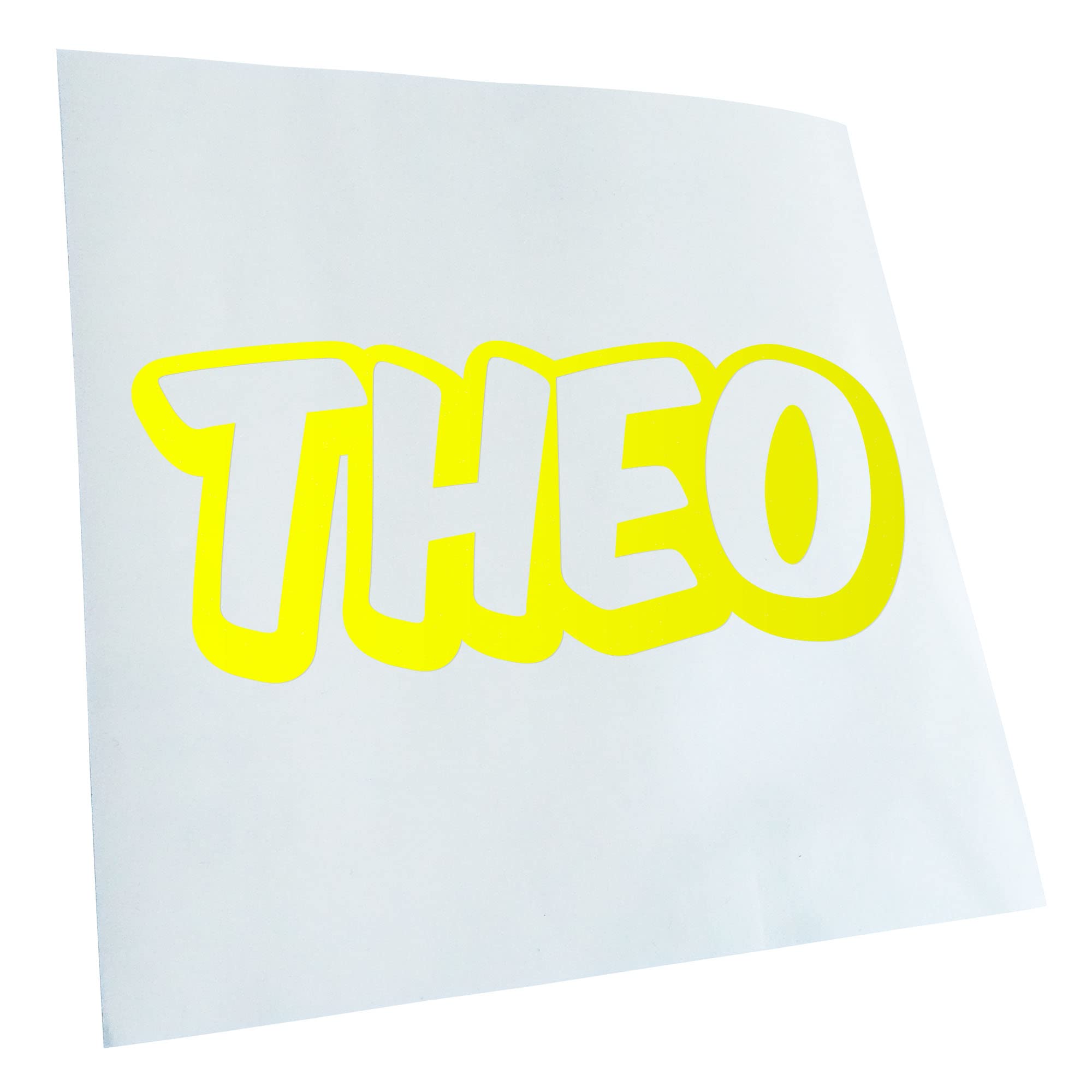 Kiwistar Theo First Name Boys Stickers 25 Colours Neon Matt
