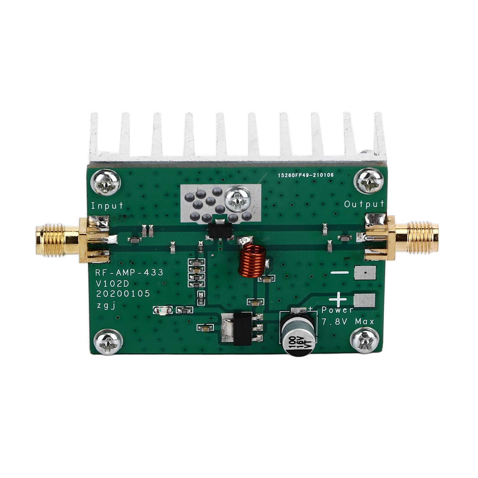 XR-109 Leistungsverstärkerplatine 433 MHz Hochleistungs-HF-Verstärker für Digitale Übertragung mit Erweiterter Reichweite Fernbedienung 50 Ohm SMA-K-Buchse Hocheffizient 8,3 W Ausgangsleistung