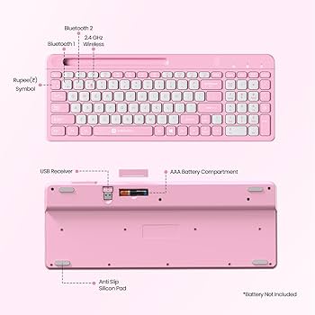 Amazon.in: Buy Portronics Bubble Square Wireless Keyboard