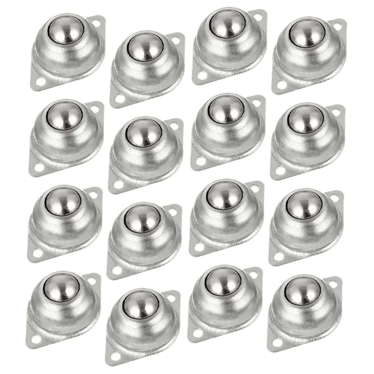 COSMEVIVI 16pcs Ball Transfer Bearings Swivel Caster Wheel Sturdy Carbon Steel Ball Casters for Furniture High Hardness