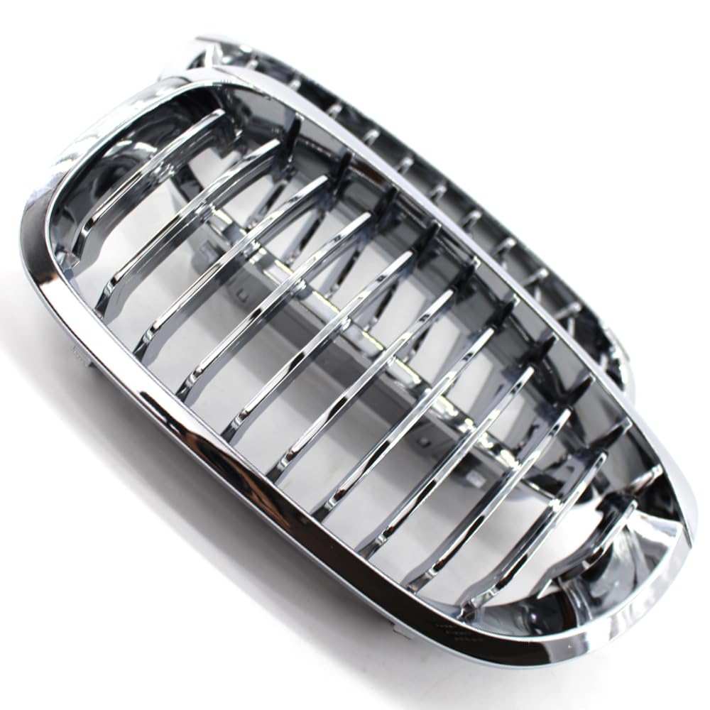 Front Nieren Kühlergrill, Stoßstange und Haube Kompatibel mit BMW E46 2-Türer 2003-2006, Chrom