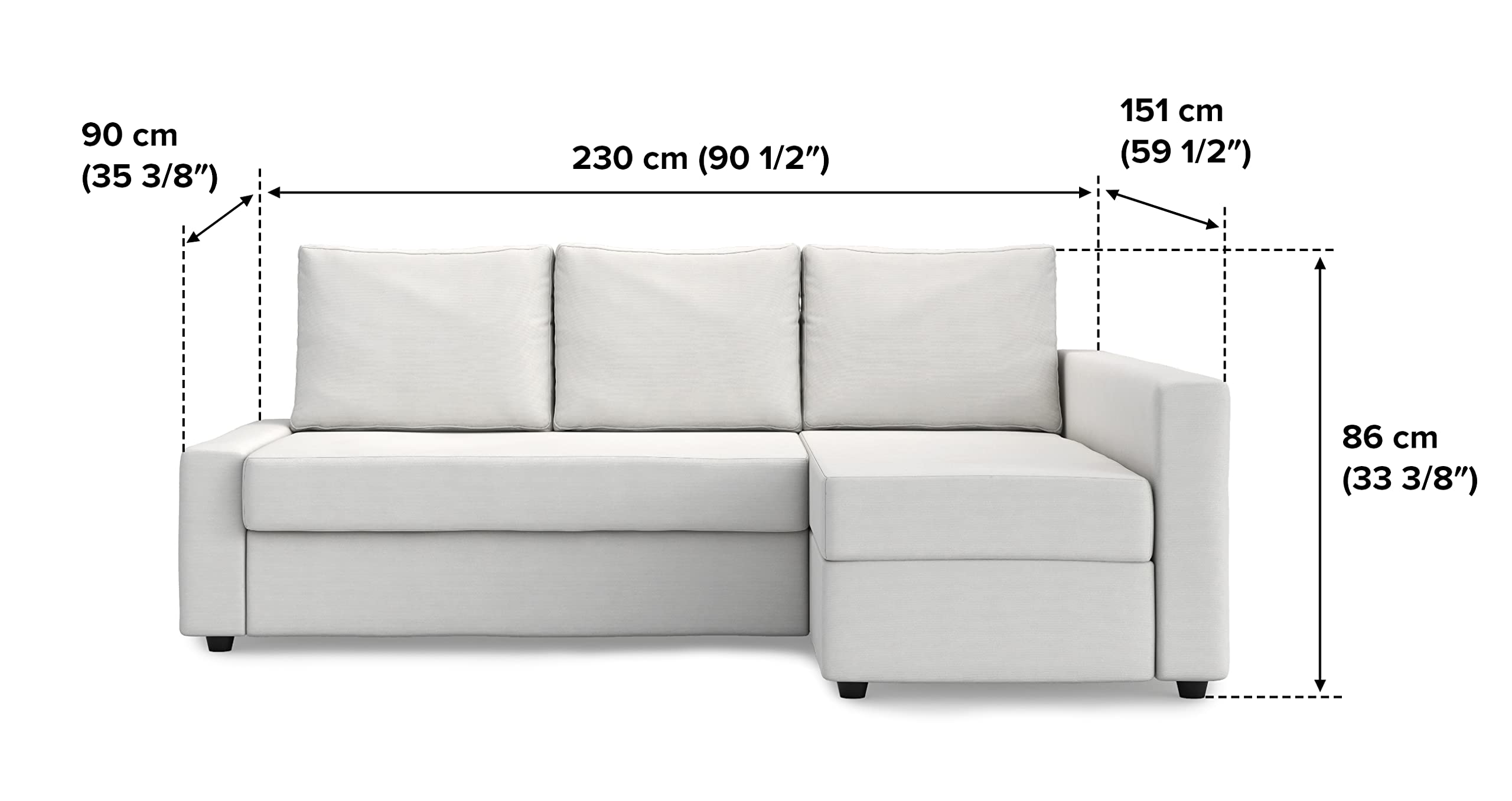 Amazon.com: FMCTL Snug Fit Friheten Couch Cover Replacement