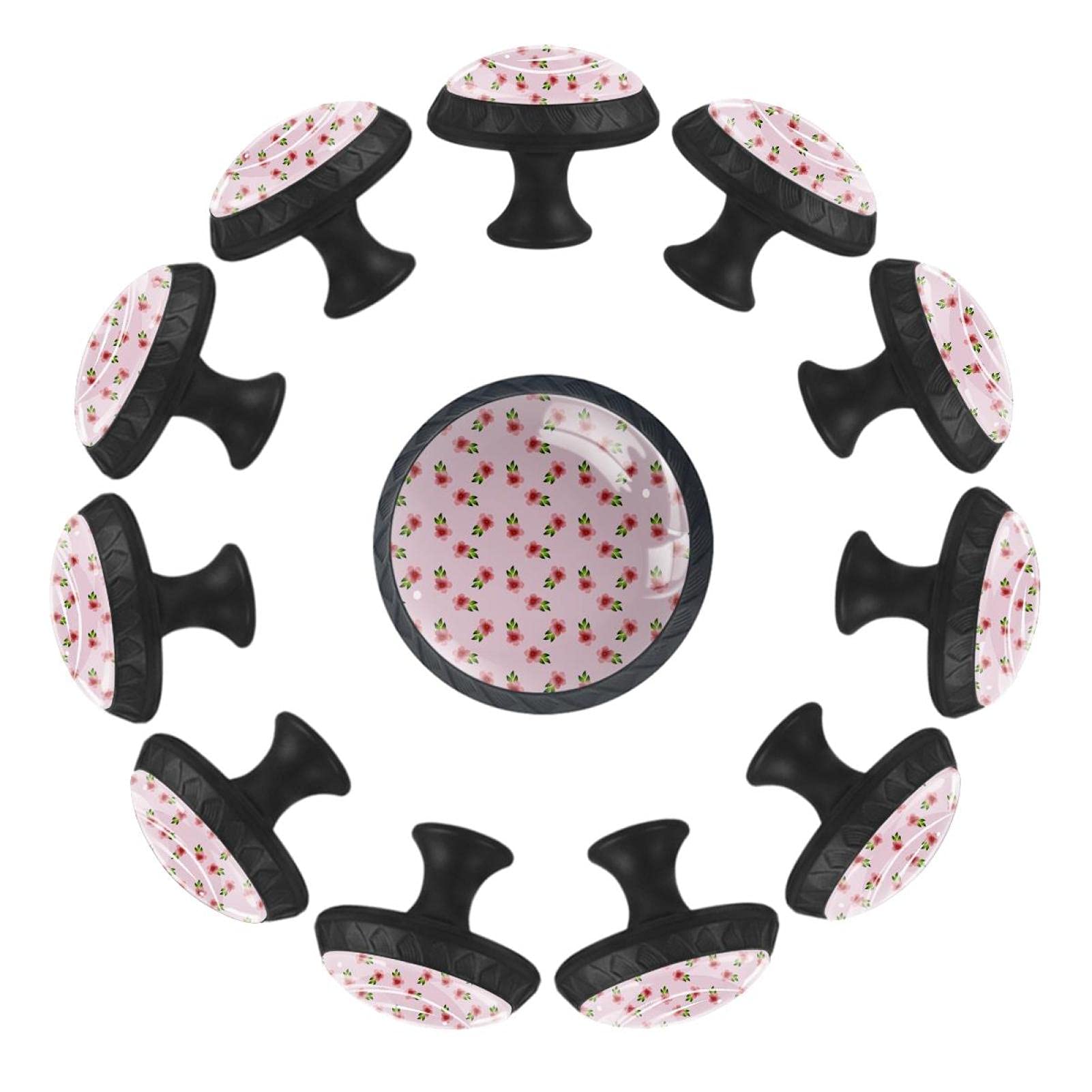 Boutons de tiroir en cristal rose pour décorer une chambre de fille ou commode