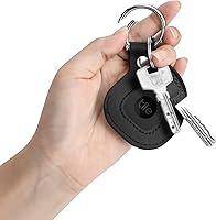 Vista 6 de Funda protectora para Tile Mate Tracker, funda protectora de piel con llavero compatible con Tile Mate, Samsung Galaxy SmartTag y Apple Airtag, 1