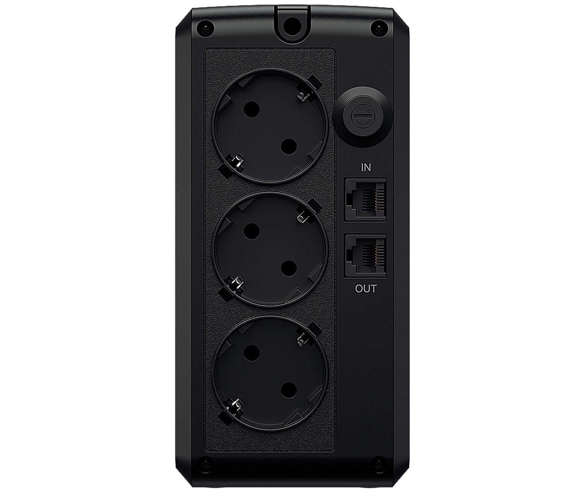 Cyberpower USV per PC/Nas 425 W, Comunicazione USB, Tecnologia Greenpower, AVR, 3 Prese Schuko, 20 Minuti a 90 W, 6 Minuti a 200 W, UT850EG