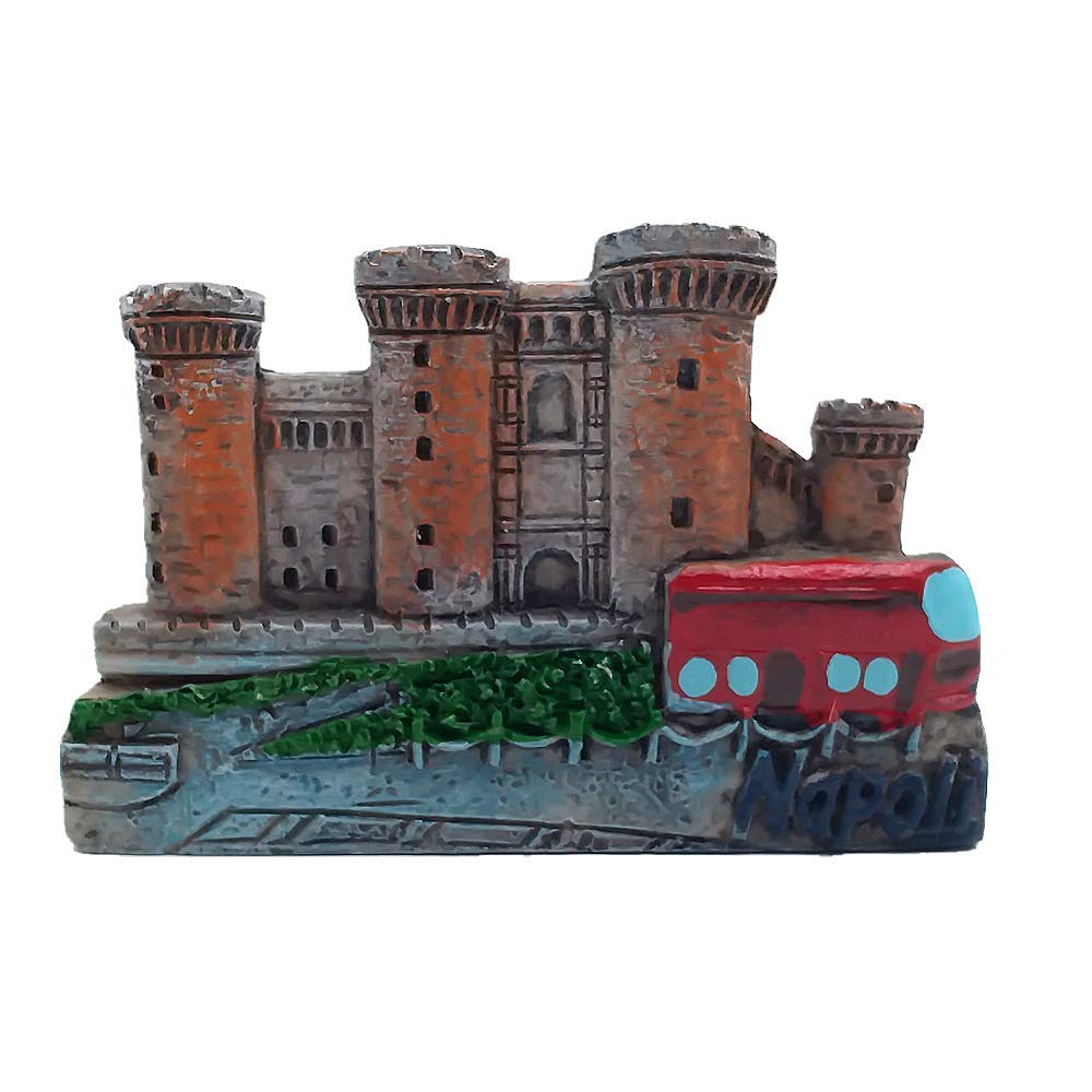 Calamita 3D Napoli E Campania: Souvenir Italiano Per Frigorifero, Regalo Originale Fatto A Mano (7x5 Cm)