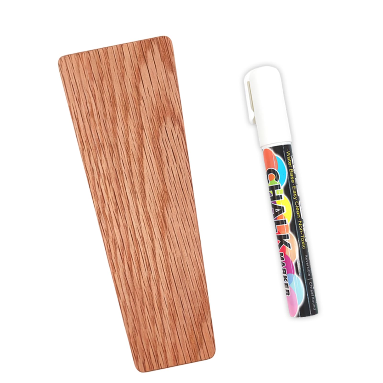 Xinsheinelry Tap Handle with Ergonomic Grip for Brewing Equipment Small Chalkboard Wooden Keg Handle Lovers Home Club Accessories