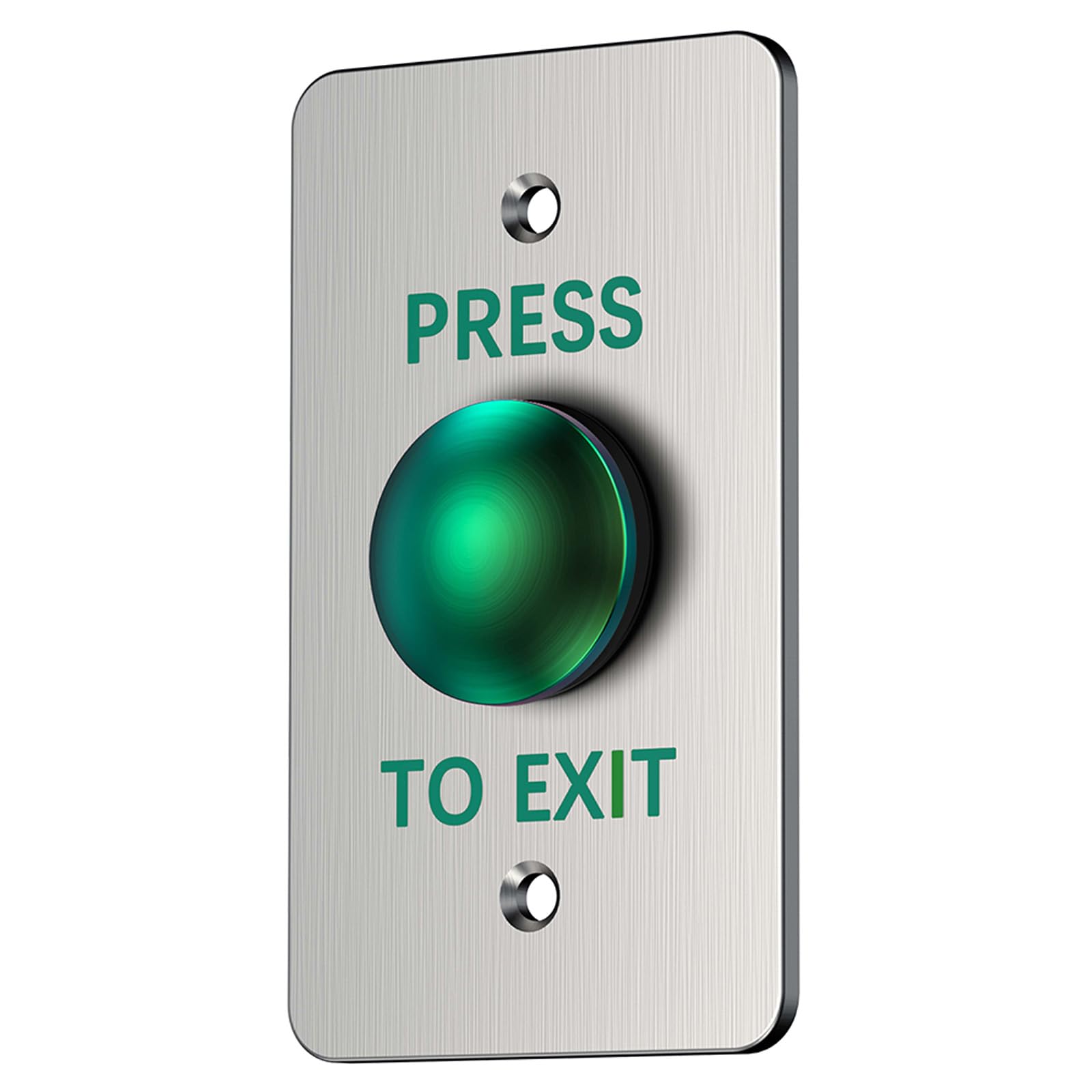 Push to Exit Button for Door Access Control Big Press Button Waterproof Stainless Steel Shell NO/COM Output