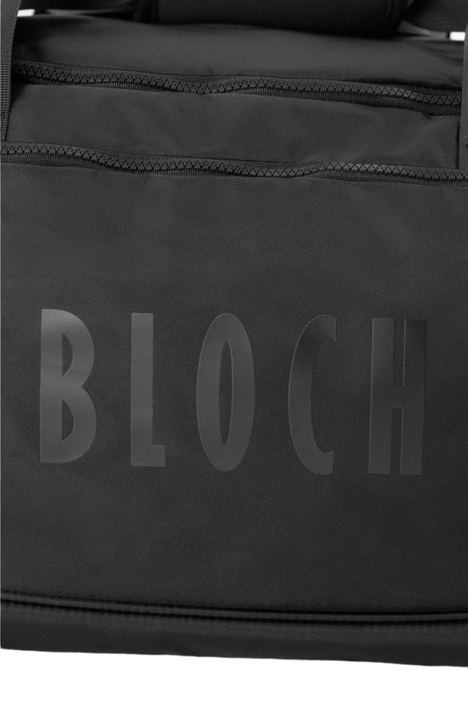 Borsa da Ballo Troupe A5328 per Bloch Sport Danza Classica Relax Allenamento Fitness Palestra Borsone Borse Borsoni Saggio Scarpe Ballerina Ballerino (Nero, H 28 x L 55 x P 29 cm)