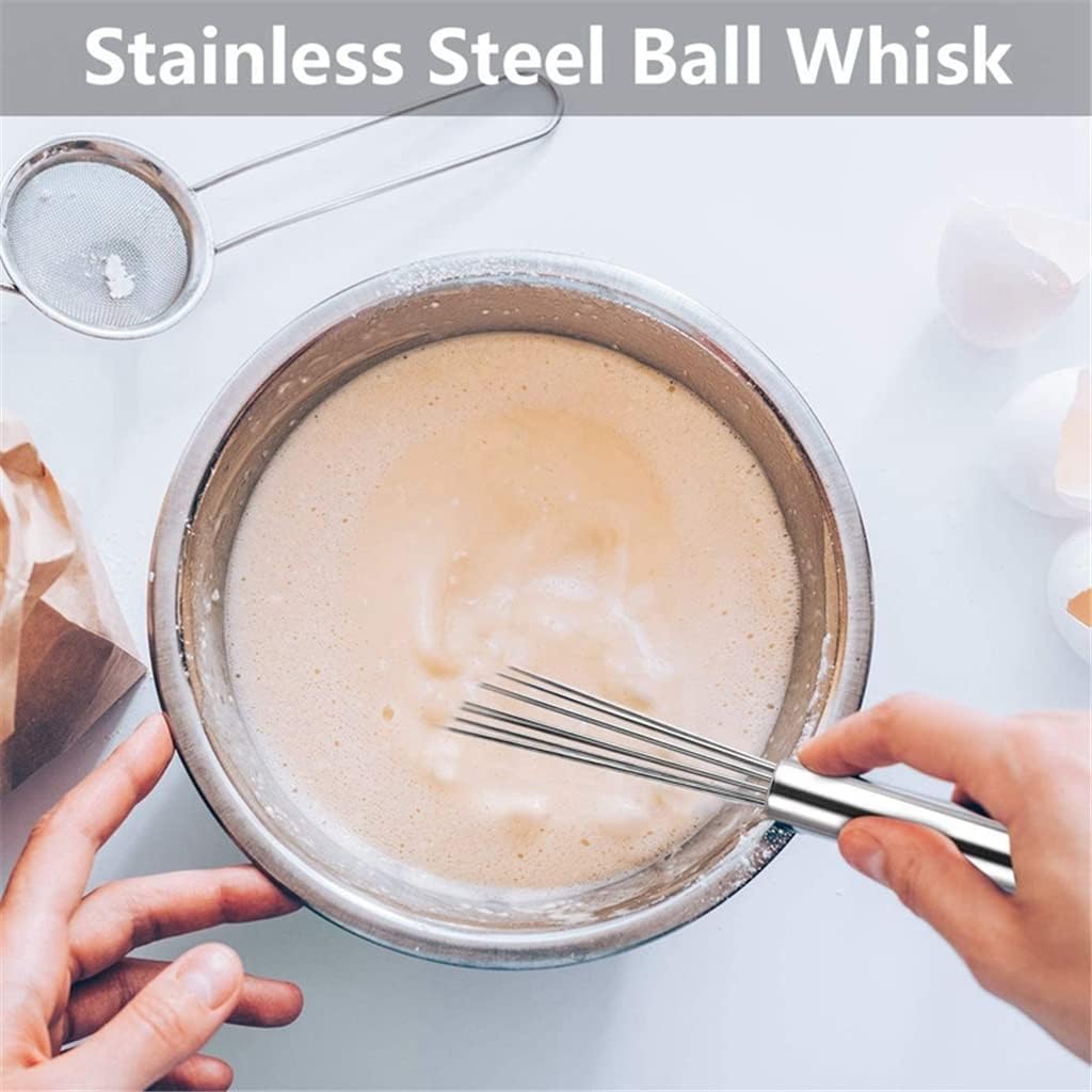 Ball Whisk Wire Egg, Used To Manually Stir Liquid Butter Cream Batter DIY Baking Utensils
