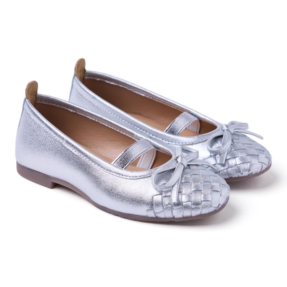 GIOSEPPO Lare Mary Jane Flat, Metallic Silver, 6 UK