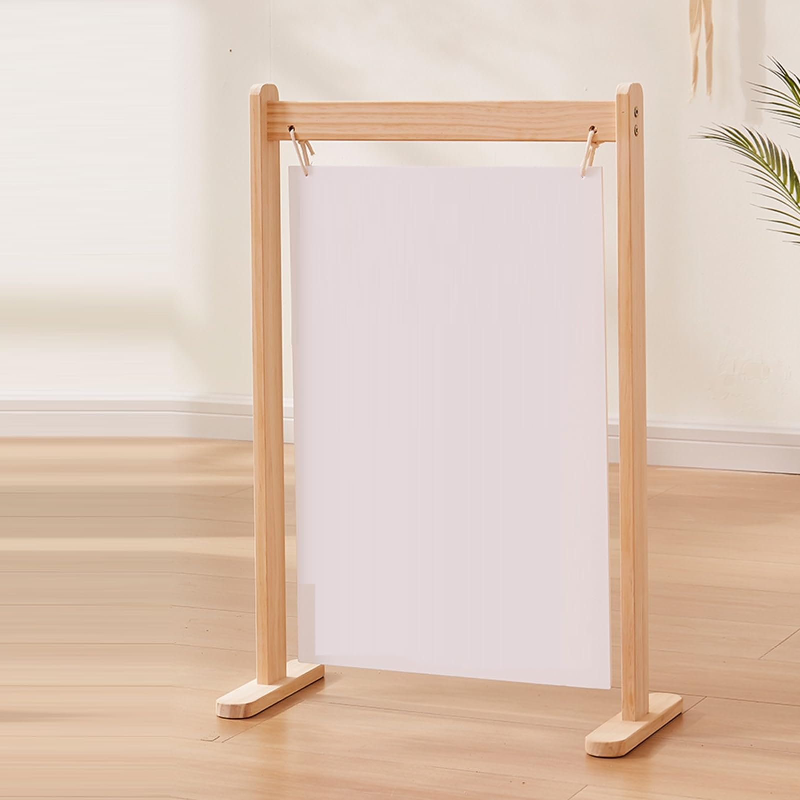 Genérico Caballete En Forma De T, Caballete De Exhibición De Madera con Soporte Ajustable For Lienzo, For Pinturas, Obras De Arte Y Exhibiciones Comerciales.(70X110cm)