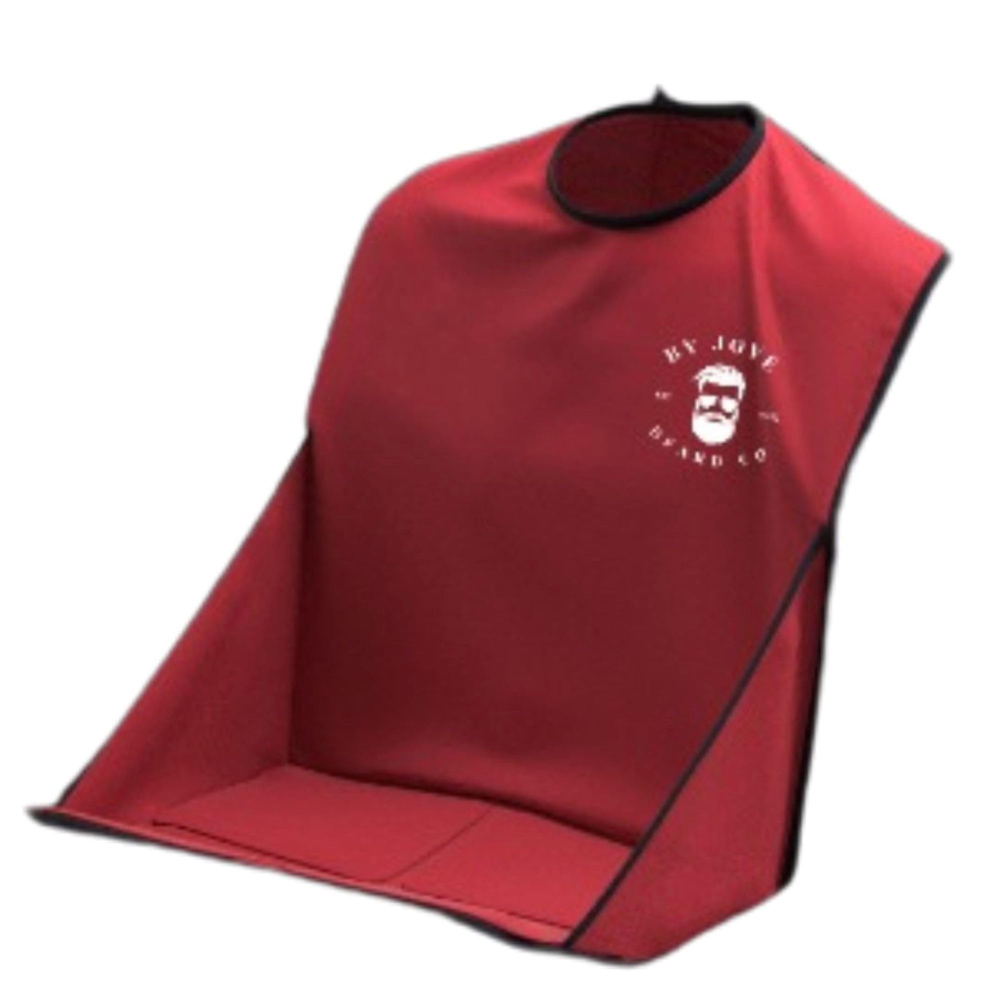 Beard Hair Catcher, bib, beard apron, trimmings catcher, men's beard hair catcher (red)